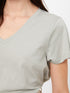 LC Waikiki V Neck Straight Short Sleeve Women T-Shirt